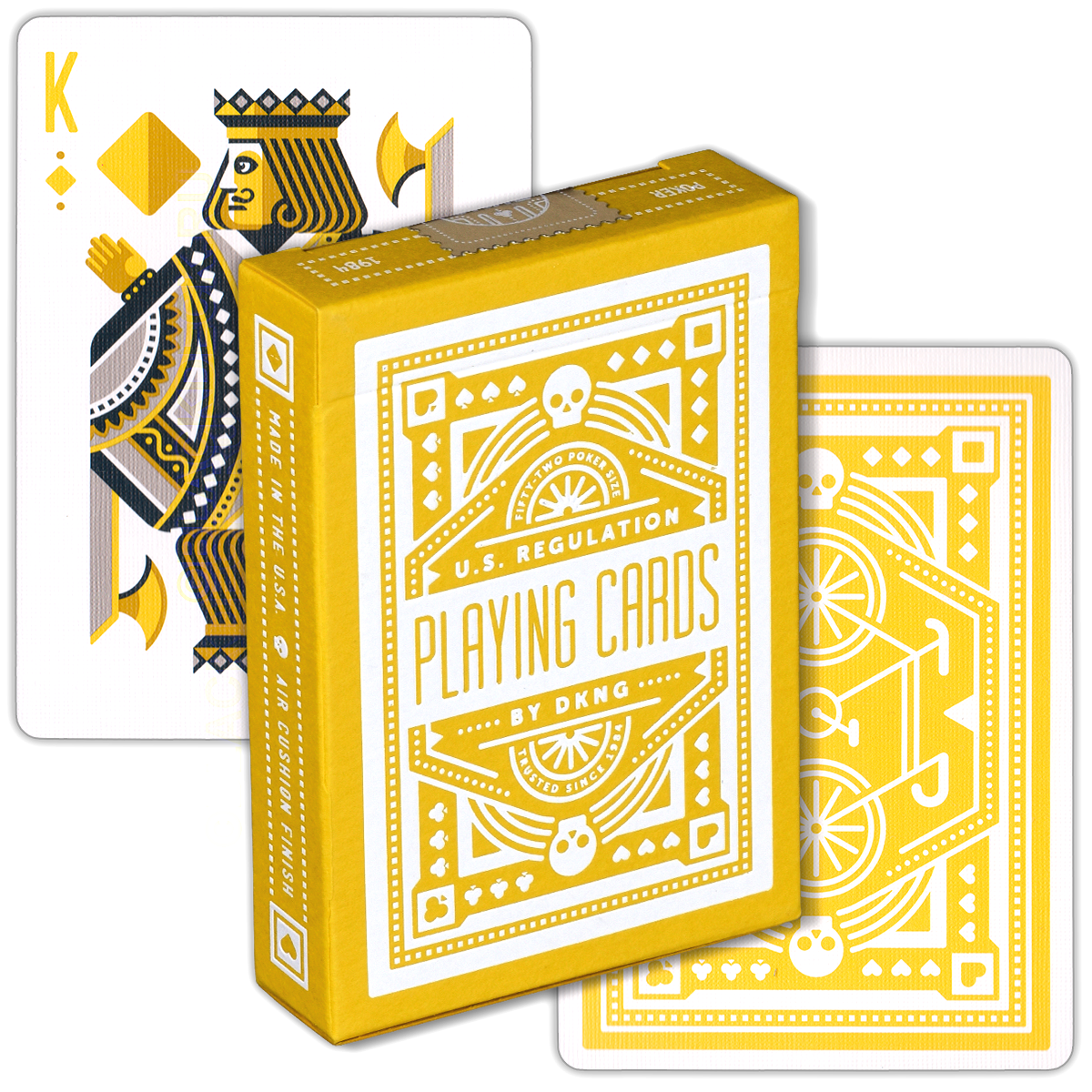 DKNG Yellow Wheel, коллекционные игральные карты Art Of Play