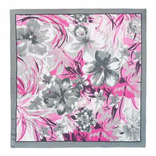 фото Платок roby foulards,90х90 см, серый