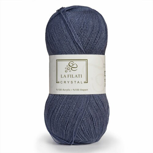 5 мотков Пряжа LA FILATI CRYSTAL 100гр, 475м, 100% акрил, цвет 322
