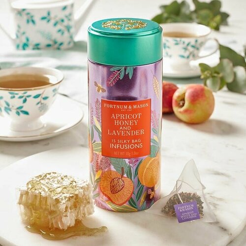 Чайный напиток абрикосов, меда и лаванды Fortnum&Mason Apricot, Honey & Lavender, 3 шт по 15 пакетиков