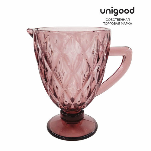 Кувшин 115 л Unigood розовый стекло 1390₽