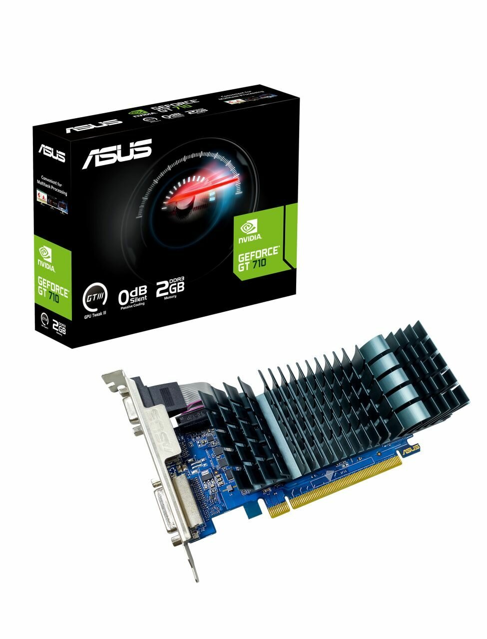 Видеокарта ASUS GT710-SL-2GD3-BRK-EVO /GT710 VGA DVI HDMI2GD3