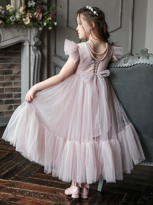 Платье, размер 128-134, розовый