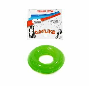 Игрушка для собак DOGLIKE Dental Knot Кольцо мини резиновое, зеленое (7 см)