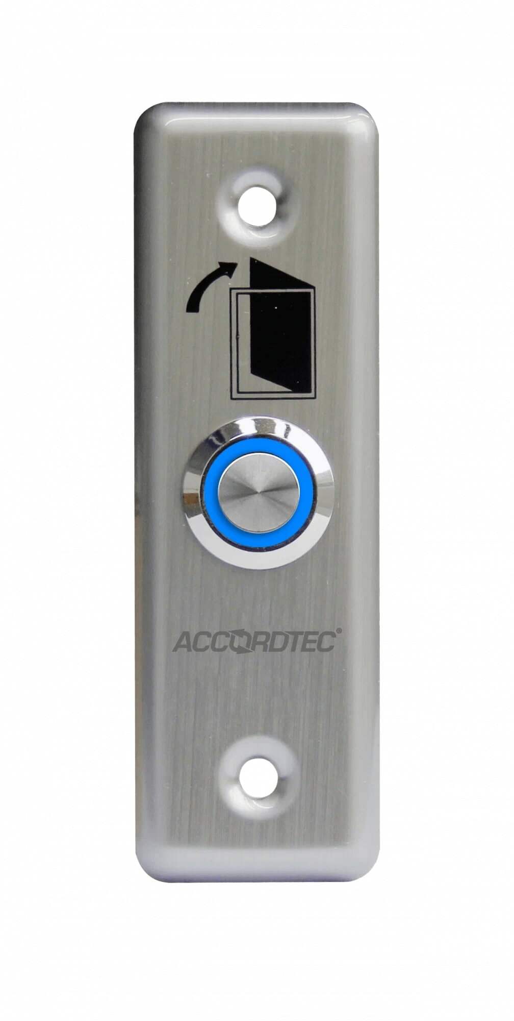 Кнопка выхода металлическая врезная AccordTec AT-H801А LED
