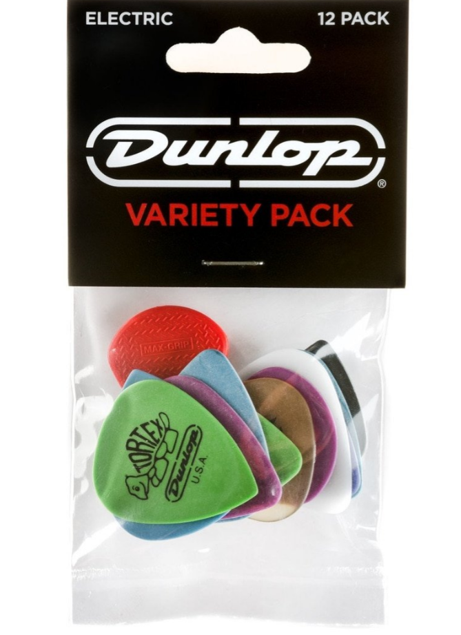 Набор медиаторов для электрогитары Dunlop PVP113 Electric Pick Variety Pack, 12шт, Dunlop (Данлоп)