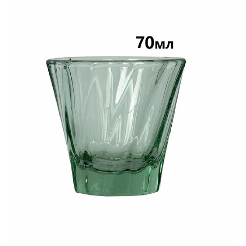 Стакан Loveramics Urban Glass 70 мл. Twisted Espresso Glass, цвет зелёный