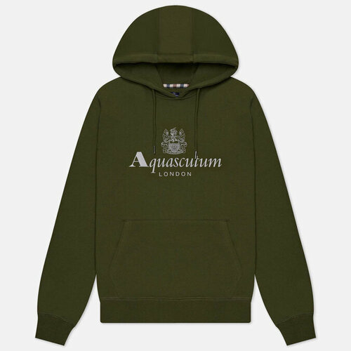 Толстовка Aquascutum, силуэт прямой, размер m, зеленый