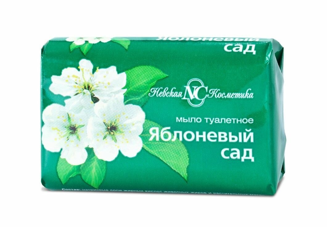 фото Невская Косметика Мыло кусковое Яблоневый Сад, 90 г
