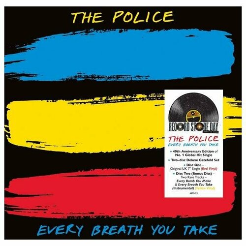 виниловая пластинка the police every breath you take rsd 2023 release red Виниловая пластинка THE POLICE - EVERY BREATH YOU TAKE (LIMITED, COLOUR, 2 LP, 7')