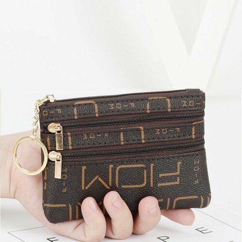 Бумажник YUMA, фактура гладкая, коричневый