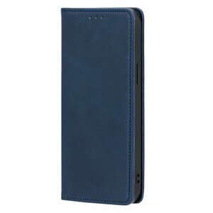 Чехол-книжка MyPads для Sony Xperia 10 III / Сони Xperia 10 III, Телячья кожа, закрывающаяся на магнит, синий