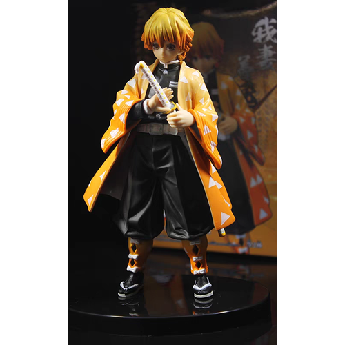 Зеницу Агацума Убийца Демонов Zenitsu Agatsuma Demon Slayer Коллекционная Аниме Фигурка 15 см