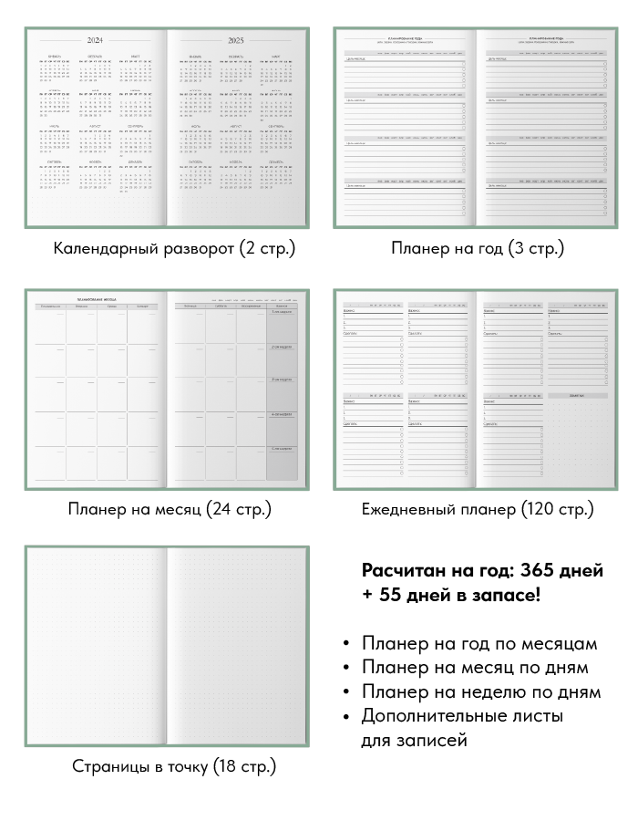 Еженедельник недатированный планер на год Coverlis — фото 1