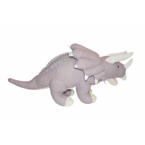 Мягкая игрушка - Динозавр Трицератопс, 48 см мягкая игрушка динозавр трицератопс 19 см