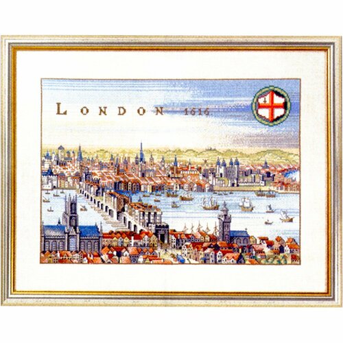 Набор для вышивания Порт Лондон 1616, лён 26 ct EVA ROSENSTAND 12-353