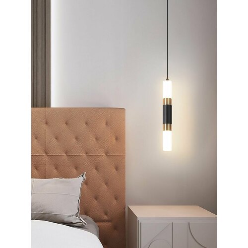 Светильник потолочный Etoile Celeste, подвесной, LED, 6Вт, IP20, регулируемый подвес, чёрный с золотом