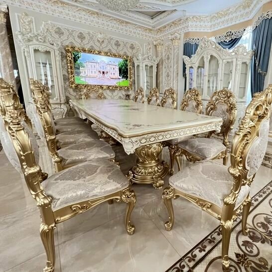 Стол обеденный МэриМебель "Гостинная Барокко", ЛДСП/МДФ, 3 м