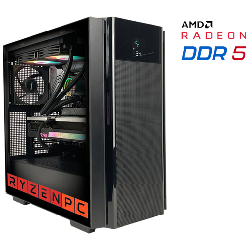 Настольный компьютер RyzenPC GAME 83512424 (AMD Ryzen 5 7500F 3.7 ГГц, AMD A620, 16 DDR5, SSD: 1000 Гб, SSD: 1000 Гб, AMD Radeon RX 6700 XT 12 Гб, WI-FI, Без привода, 750 Вт, Deepcool CH510 Mesh Digital, ОС не установлена)
