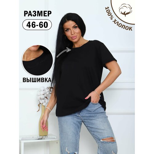 фото Футболка размер 50, черный нет бренда