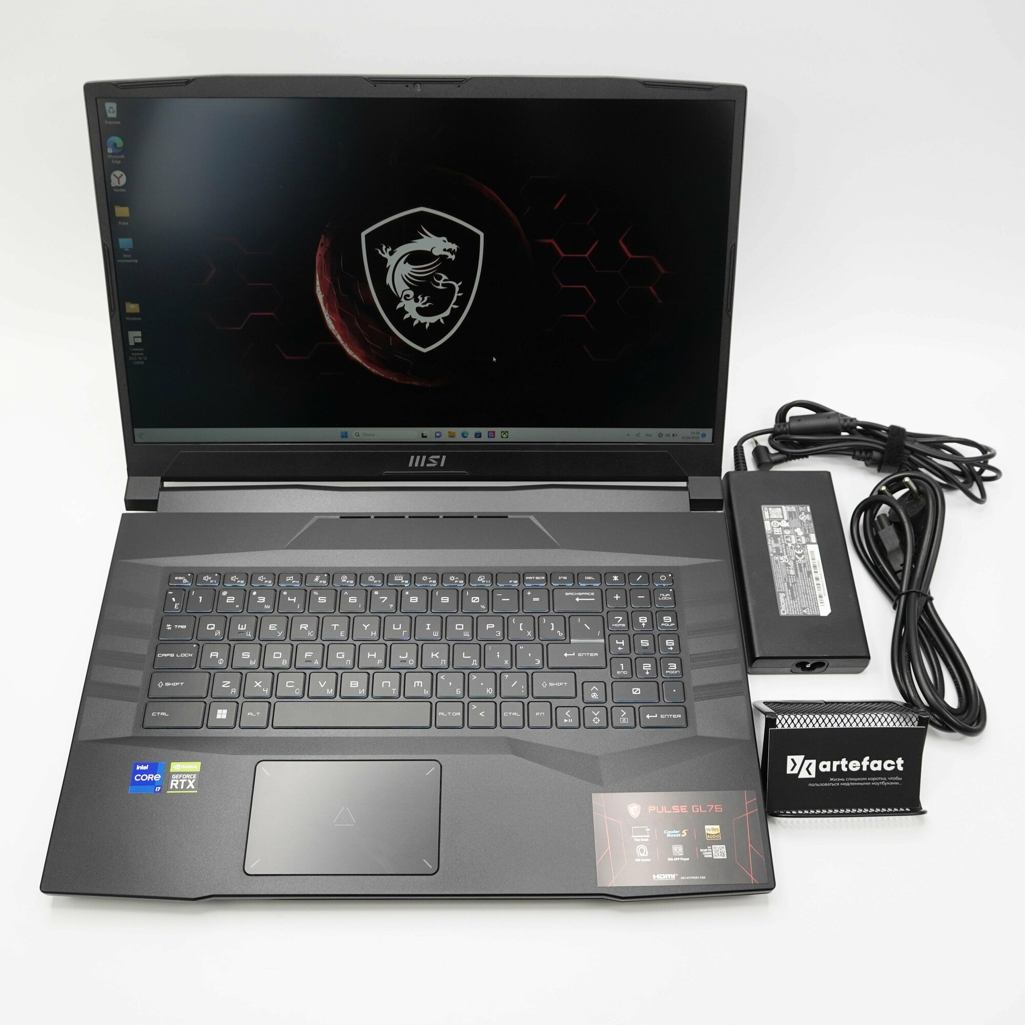 17.3" Игровой ноутбук MSI Pulse GL76 Intel Core i7-12700H, 16GB DDR4, 512GB SSD M.2, RTX 3050 Ti 4GB, 1920x1080 IPS 144Hz