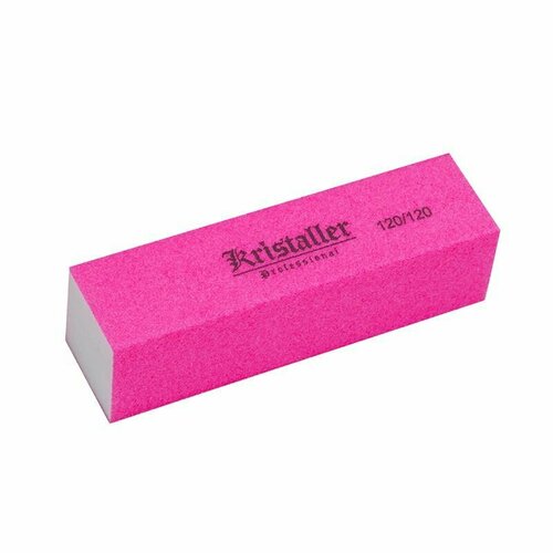Kristaller Бафик для шлифовки ногтей, неоново-розовый, 6 штук