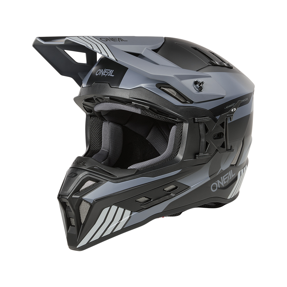 Шлем кроссовый O'NEAL EX-SRS Hitch черный/серый размер XXL