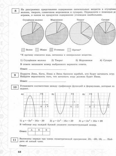ОГЭ-2019. Математика. 25 лучших вариантов - фото №3