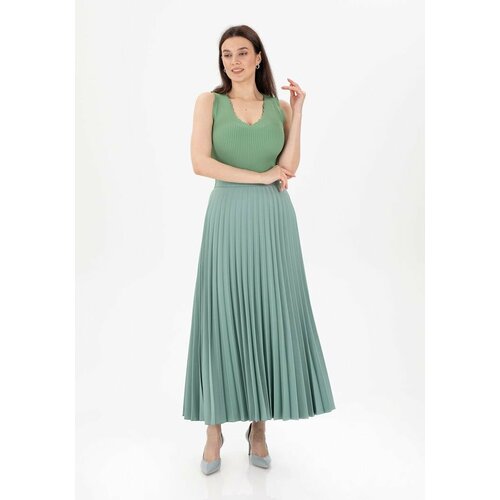 Юбка, размер оверсайз, зеленый юбка reserved салатовая 44 размер