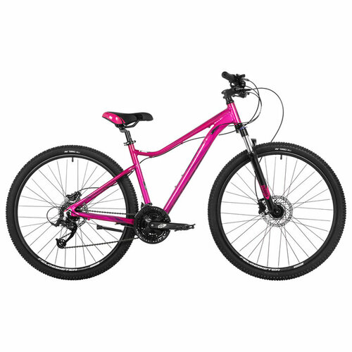 гидравлические тормоза на велосипед дисковые shimano mt501 bl левый br mt500 передний Велосипед 27.5 STINGER LAGUNA PRO, цвет розовый, р. 19