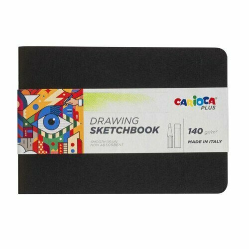 Скетчбук для рисования карандашами Carioca Plus A5 20л 140 гм2 склейка с одной стороны 1200₽