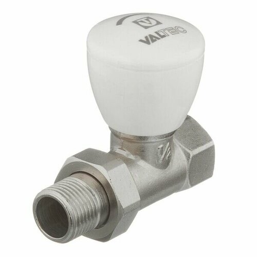 Клапан (вентиль) регулирующий ручной прямой Valtec (VT.008. N.04) 1/2 НР(ш) х 1/2 ВР(г) для радиатора