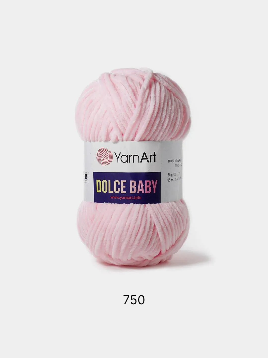 Пряжа плюшевая YarnArt Dolce Baby, Цвет Розовый