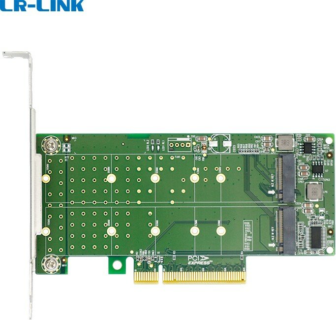 LRNV95N8 LR-Link PCIe x8 to 2-Port M.2 NVMe Adapter Адаптер для SSD