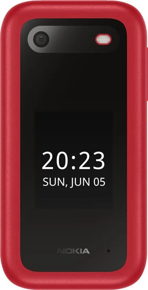 Кнопочный телефон Nokia 2660, 2 SIM, раскладушка, красный (TA-1469) — фото 1
