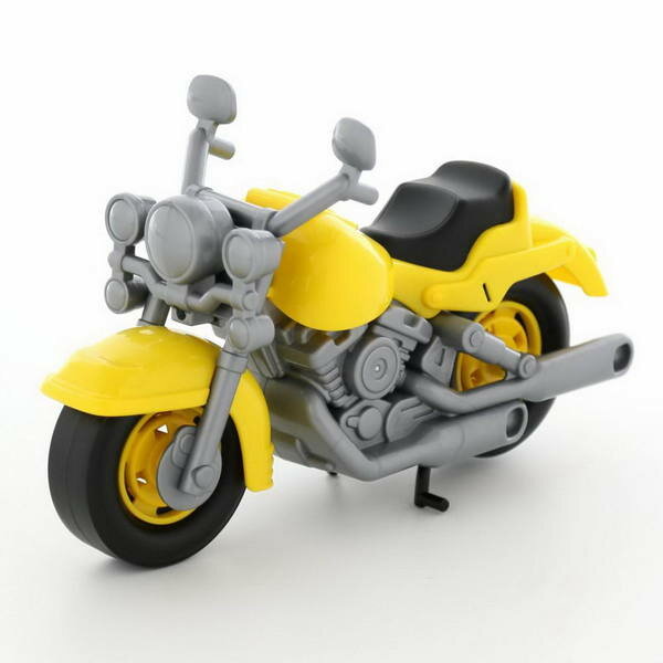 Мотоцикл полесье гоночный Кросс желтый 27,5х12х18 см