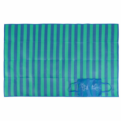 Яркое лето Коврик пляжный, 120х180, с ручками для переноски, полоса, полипропилен