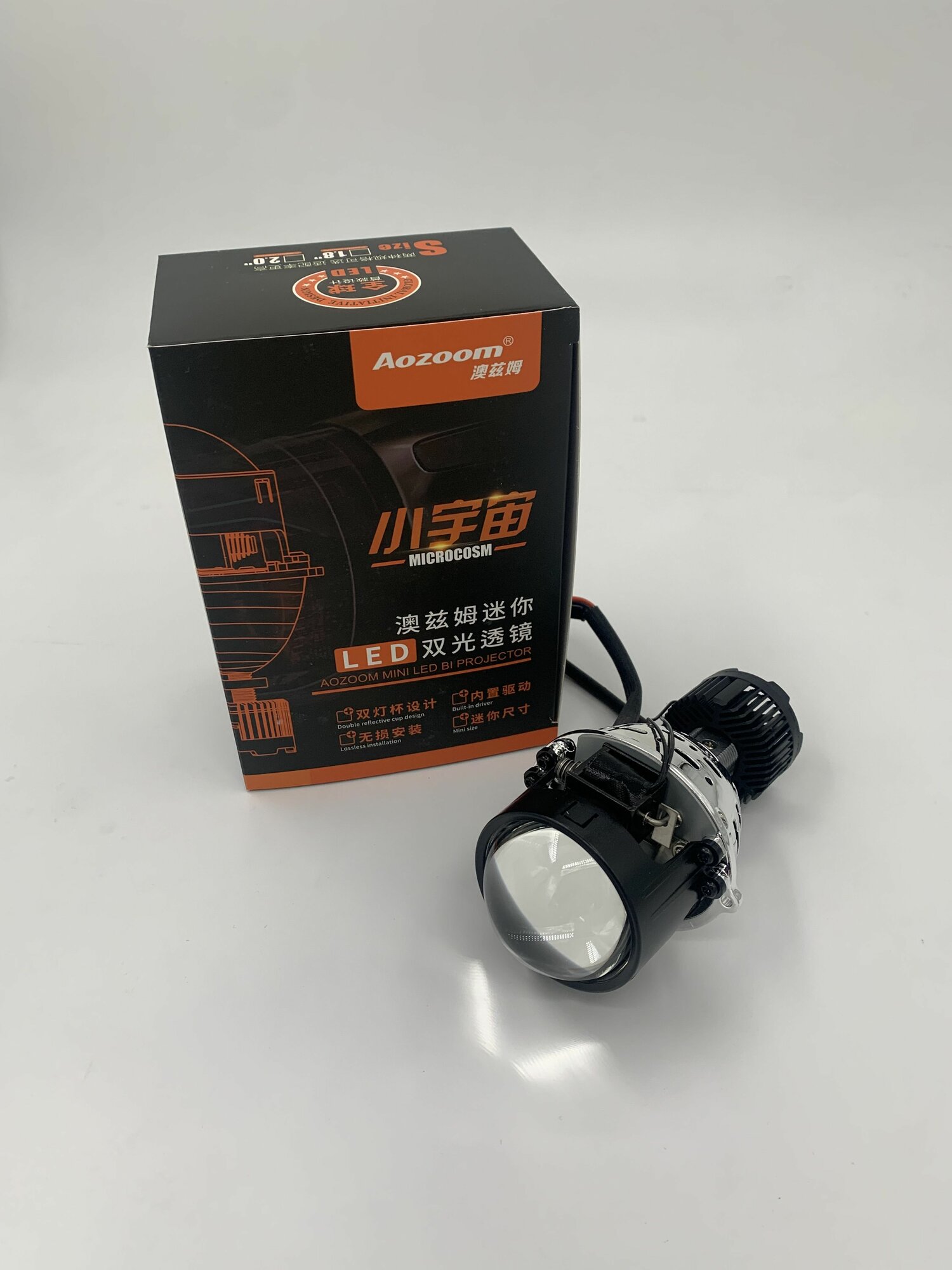 Светодиодный модуль дальнего/ближнего света Aozoom mini BI LED 2" (1 линза)