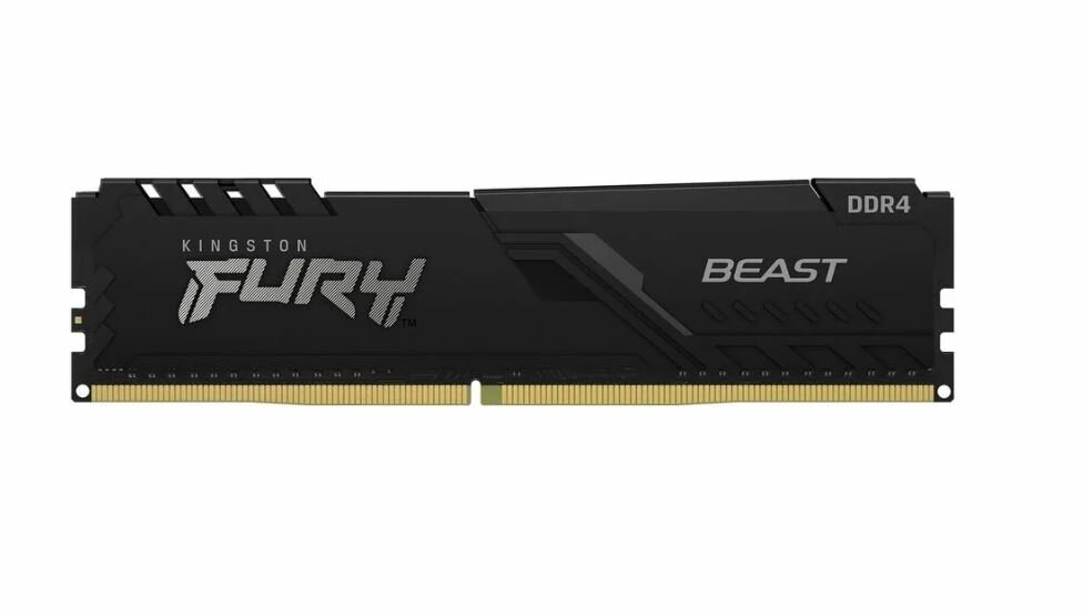 Оперативная память DDR4 32Gb (2X16Gb) (PC-25600) 3200Mhz Kingston HyperX Fury Black KF432C16BB1K2/32