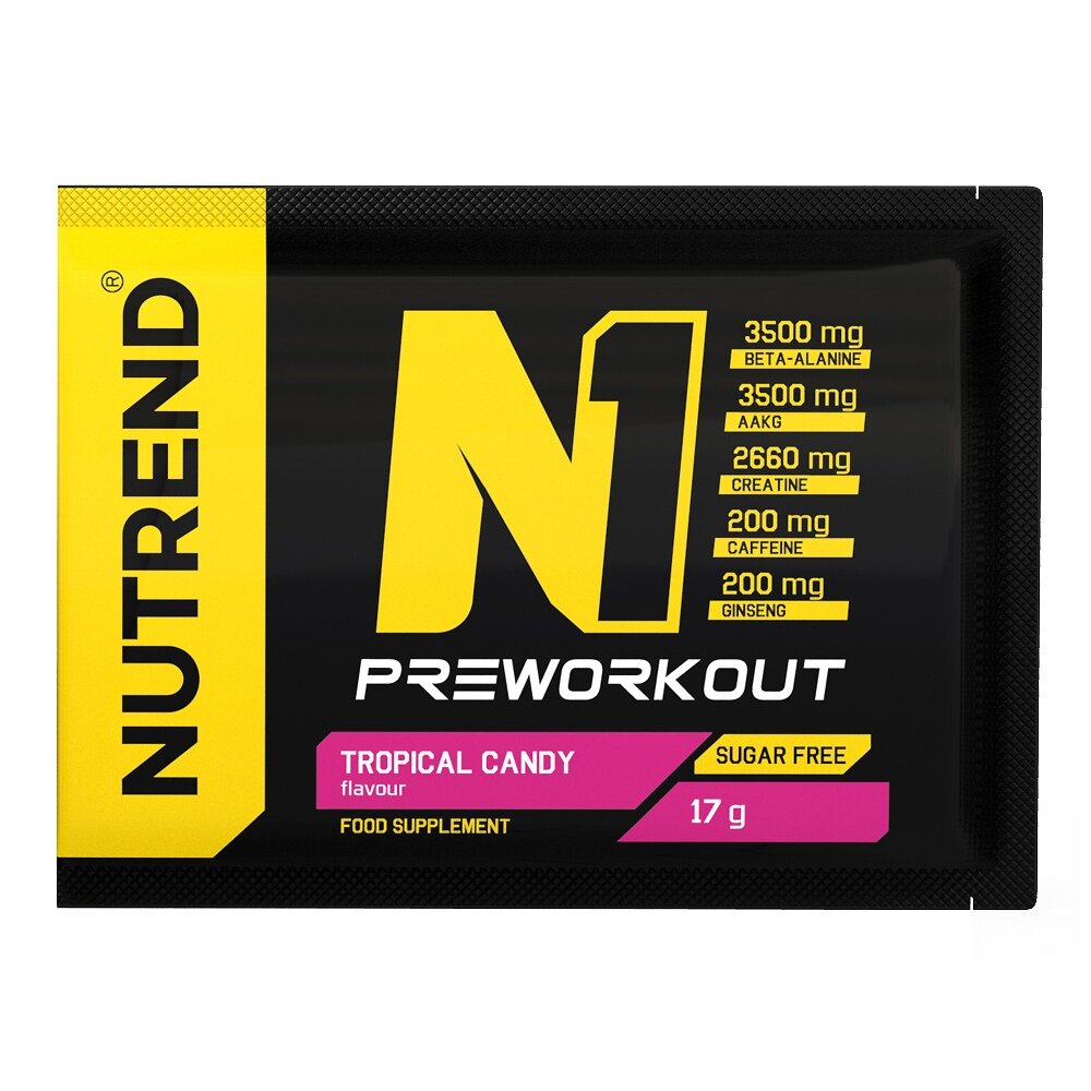 N1 Pre-Workout, 17 г, Red Orange / Красный Апельсин