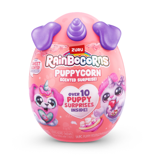 Мягкая игрушка Zuru яйцо Rainbocorns PUPPYCORN SURPRISE Фиолетовый 20 см зуру 1799₽