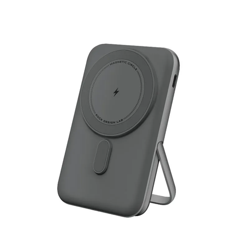 ROCK Внешний аккумулятор P20/P30 PD20W/PD30W Magnetic Holder Wireless Power Bank 10000mAh, 10000 мАч, темно-серый темный, серый