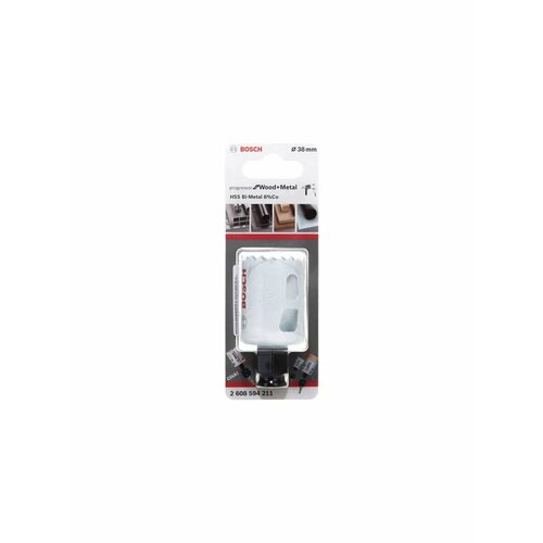 Коронка для металла BOSCH HSS CO ф 38мм 2 608 594 211 алоэ микс в цветном пластике с магнитом