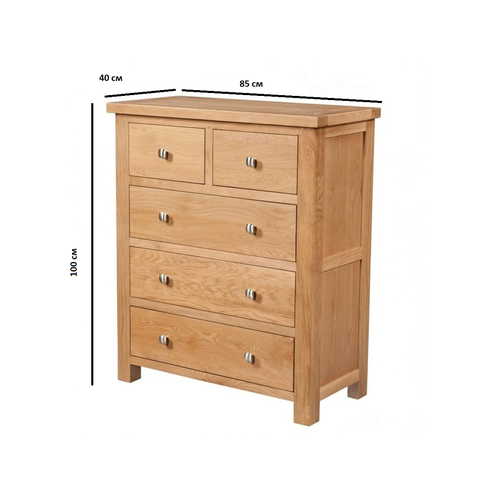 Комод Фабриано 04 Венге1 5 ящ 85х40x100 см ммк-древ массив сосны 22848₽