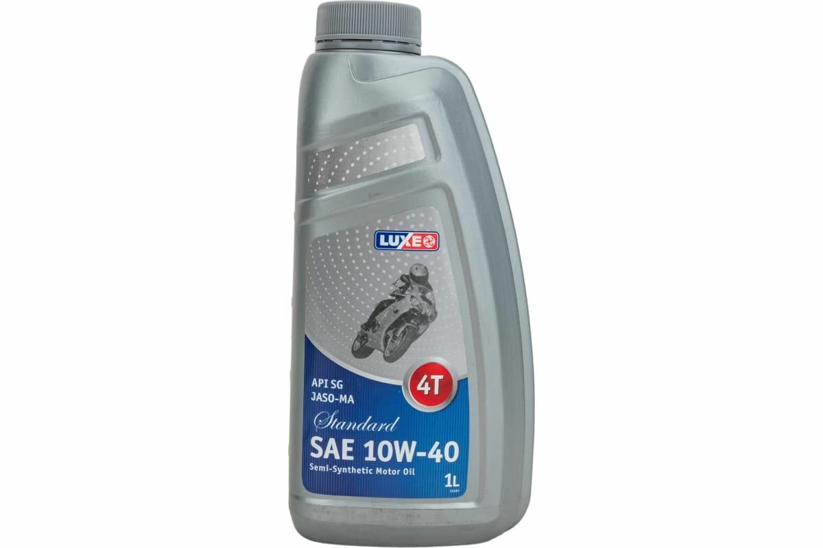 LUXE Масло моторное Standard 4T JASO-MA 4T 10W40 полусинтетическое 1л