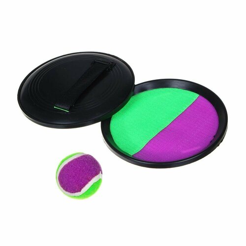 Набор поймай мяч детский 2 тарелки-липучки мяч пластик SILAPRO 134-027 50000₽