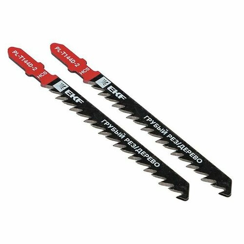 Пилка для электролобзика T144D грубый рез по дереву и ДВПHCS уп2шт Master EKF pl-t144d-2 155₽