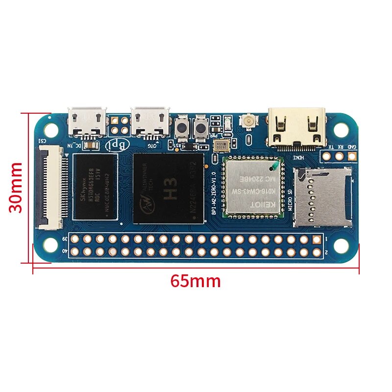 Блок питания Banana Pi M2 Zero BPI-M2 Zero Alliwnner H3 Cortex-A7 WIFI и BT того же размера, что и Raspberry Pi Zero 2 Вт — фото 1