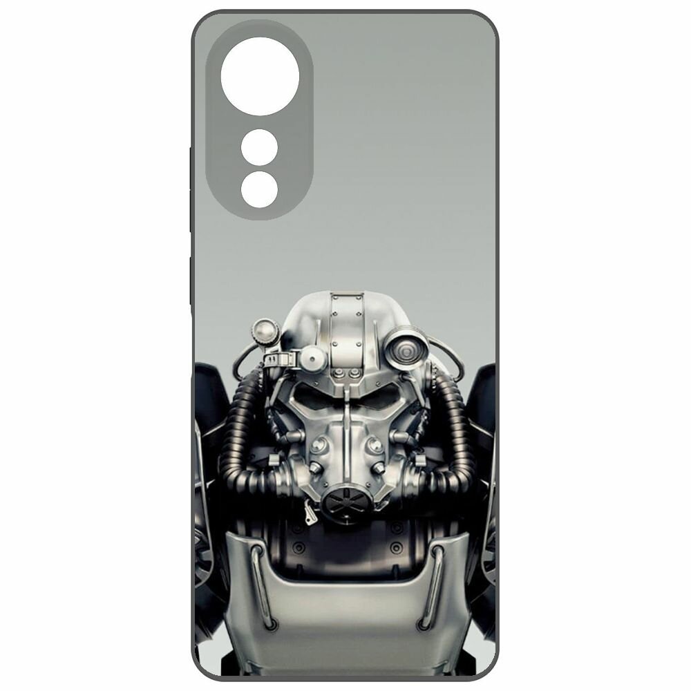 Чехол-накладка Krutoff Soft Case Фоллаут (Fallout) - Братство стали для Oppo A78 4G черный