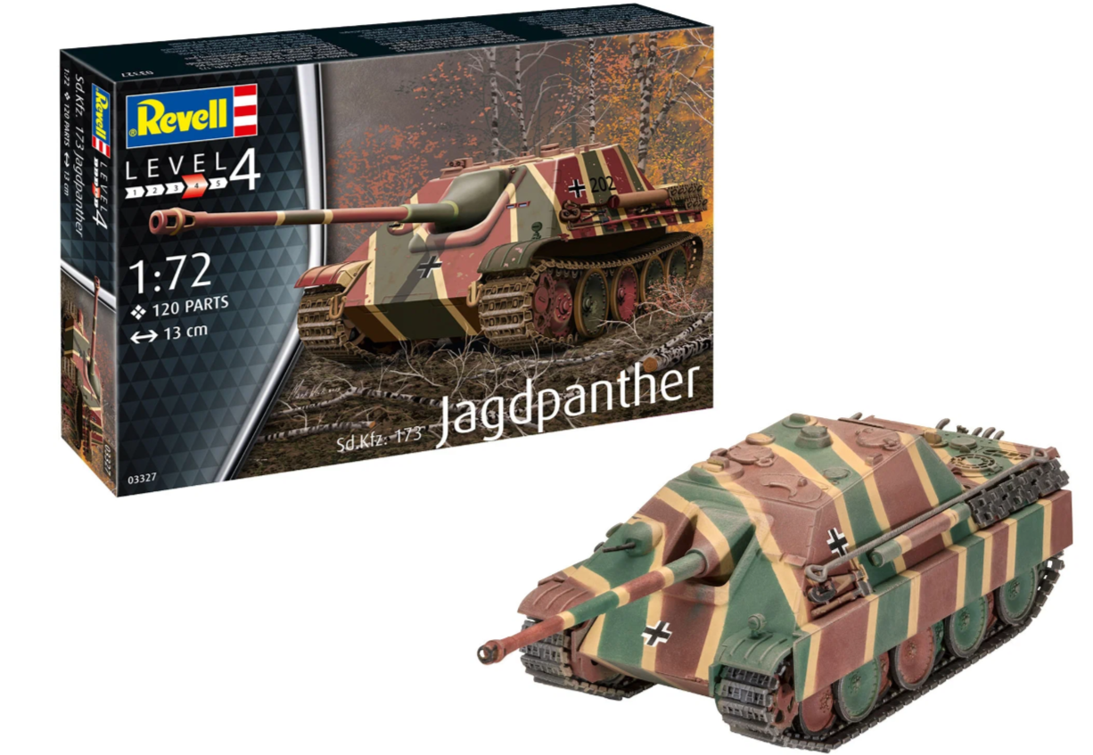 "Revell" 03327 Модель сборная Немецкая самоходно-артиллерийская установка Jagdpanther Sd. Kfz.173 ("Ягдпантера") 1/72